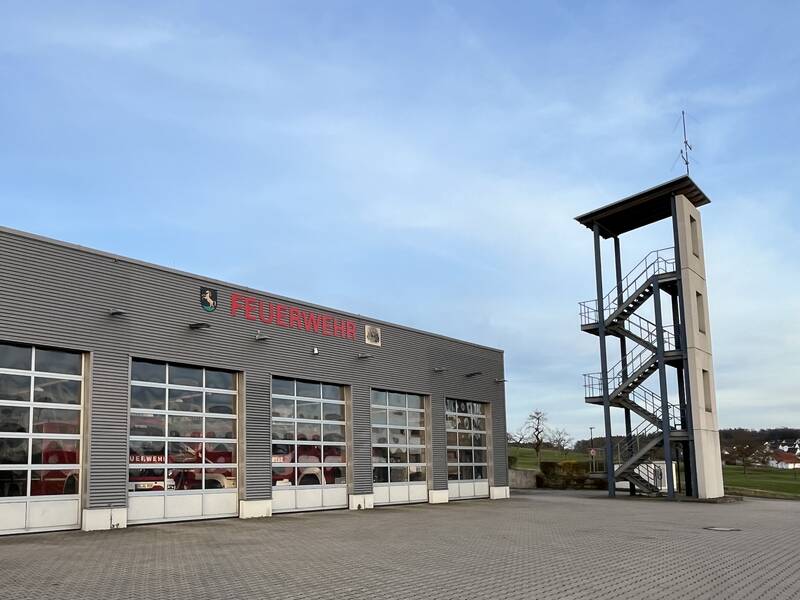 Schlauchturm und Gerätehaus der Freiwilligen Feuerwehr Althengstett