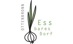 Eine Zwiebel mit grünem Laub - das Logo des Essbaren Dorfs Ottenbronn