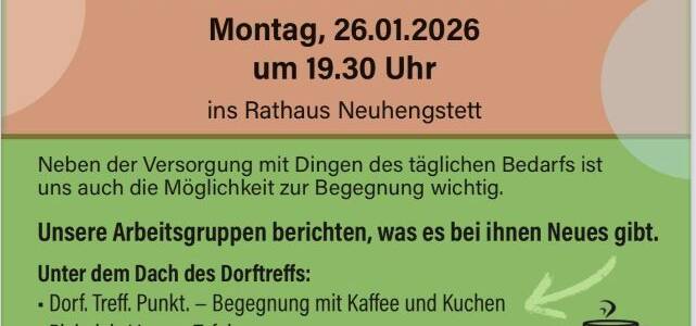 Nahversorgung-Treffen, 26.01.2026