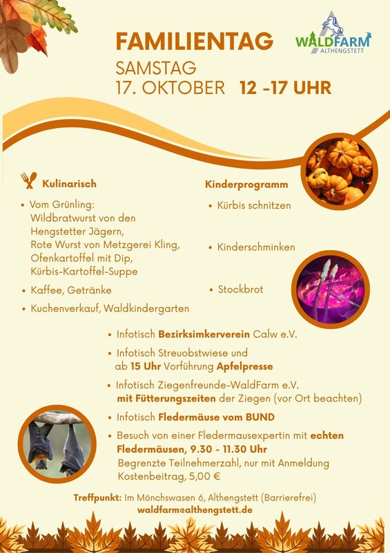 Familientag 17 Oktober