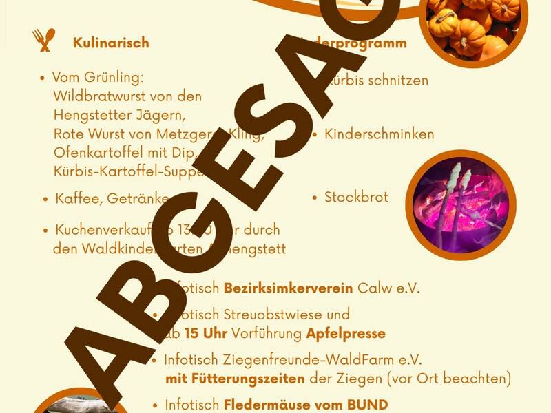 Familientag abgesagt